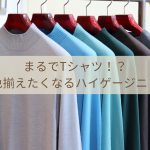 まるでTシャツ！？全色揃えたくなるハイゲージニット